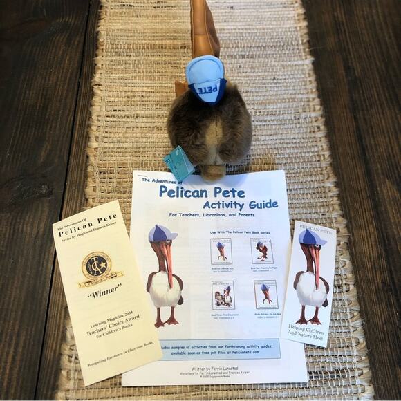 NWT Fiesta Vintage Pete Pelican Plush Collectable Toy Stuffed Animal Gift Bird - Picture 4 of 10